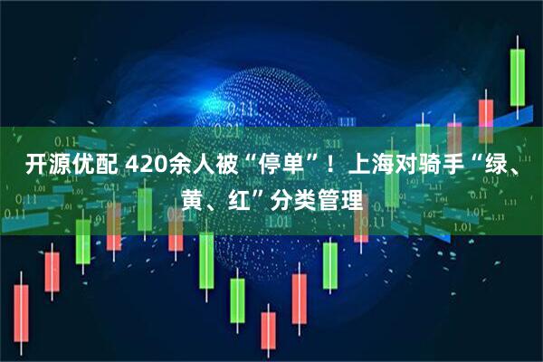 开源优配 420余人被“停单”！上海对骑手“绿、黄、红”分类管理