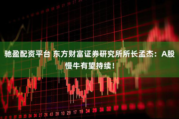 驰盈配资平台 东方财富证券研究所所长孟杰：A股慢牛有望持续！